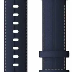 Armband Garmin Quick Release 18 Mm Läder Marinblå