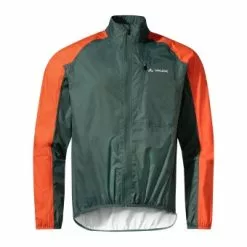 Jacka Vaude Mens Drop Jacket III Grön/orange -Cyklar affär 04979 151 2 1