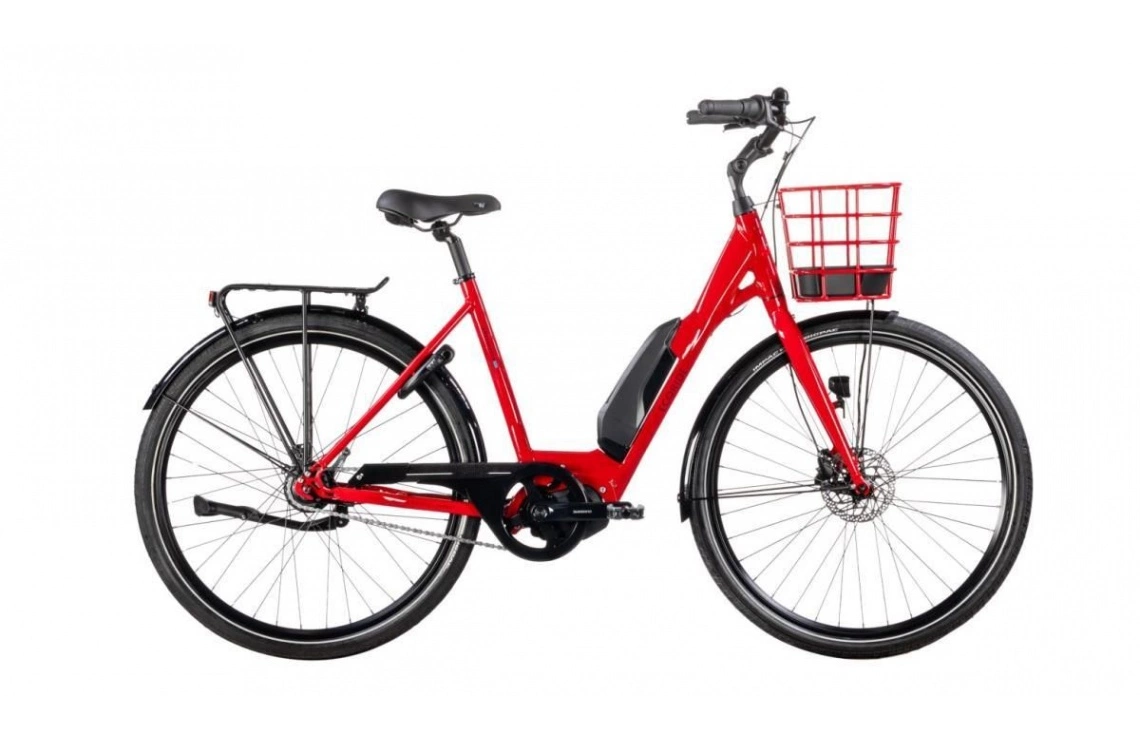 Elcykel Ecoride Ambassador 28 AXS M-5 E5 Dam Röd 3 Elcykel Ecoride Ambassador 28 AXS M-5 E5 Dam Röd