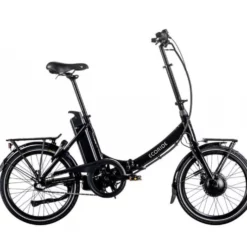 Hopfällbar Elcykel Ecoride Flexer 20 AXS Fold H-3 Svart