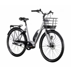 Elcykel Ecoride Ambassador 28 AXS M-5 E5 Dam Silver -Cyklar affär 123 b