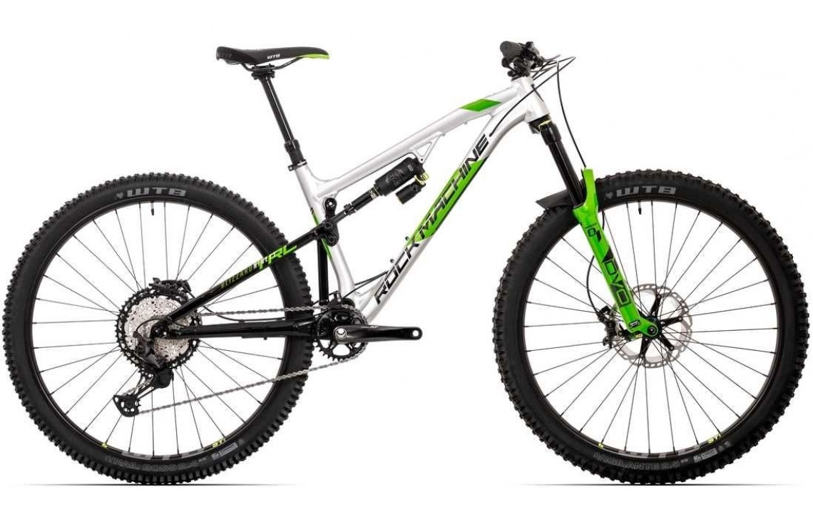 MTB Rock Machine Blizzard TRL 90-29 Silver/svart/grön 3 MTB Rock Machine Blizzard TRL 90-29 Silver/svart/grön