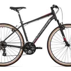 Hybridcykel Rock Machine Crossride 100 Svart/grå/röd