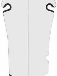 Bakskärm XLC MG-C32 26-29" 125 Mm Vit/svart