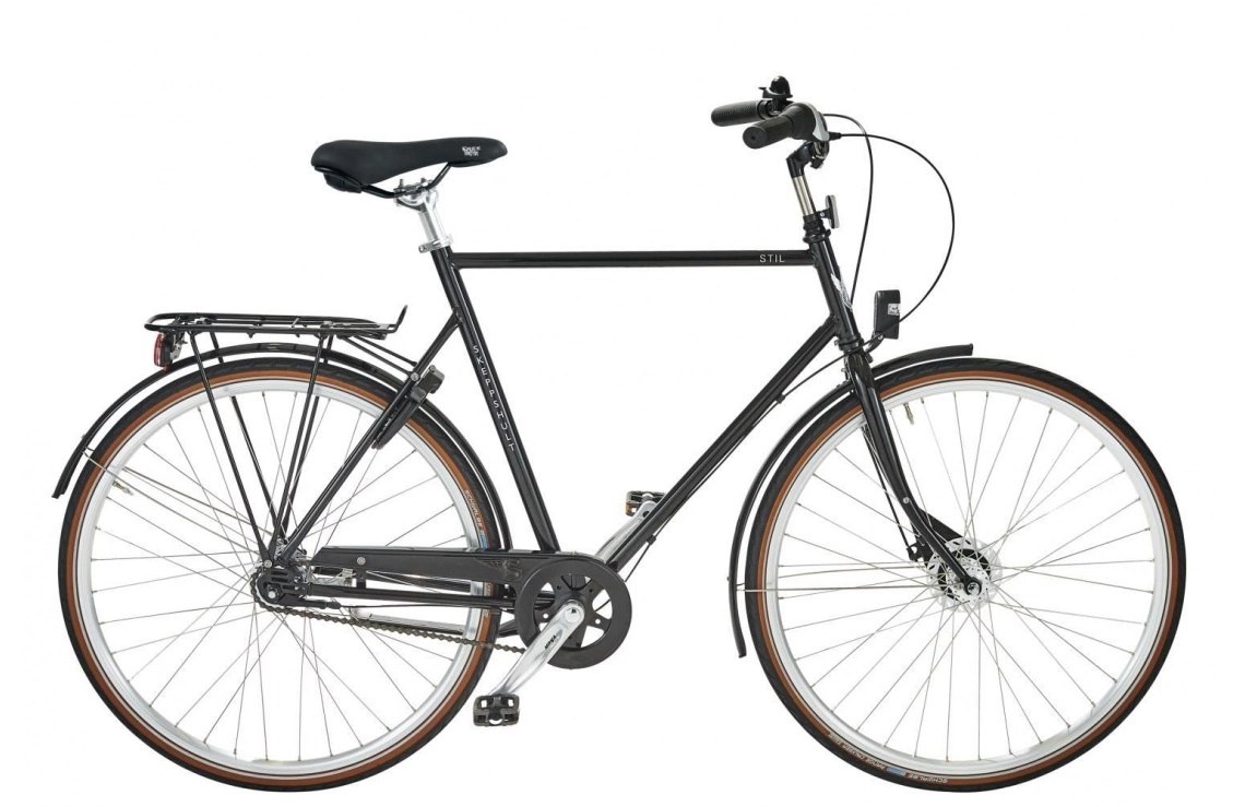 Herrcykel Skeppshult Stil 3-växlar Spegelsvart 3 Herrcykel Skeppshult Stil 3-växlar Spegelsvart