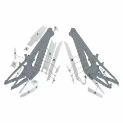 Ramskydd Syncros Kit PATRON Carbon Clear Matt