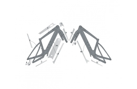 Ramskydd Syncros Frame Protection Kit SOLACE E-Ride Clear Matt 4 Ramskydd Syncros Frame Protection Kit SOLACE E-Ride Clear Matt - Bild 2