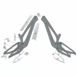 Ramskydd Syncros Frame Protection Kit BOLD UNPLUGGED Clear Matt