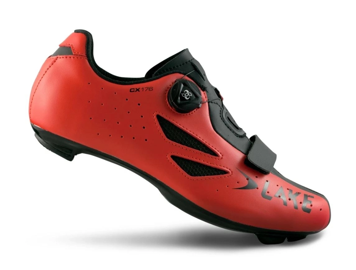 Lake Cycling Cykelskor Lake Cx 176 Lvg Red/Black 3 Lake Cycling Cykelskor Lake Cx 176 Lvg Red/Black