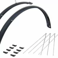 Skärmset Eurofender Rapido Reflector 28" Svart