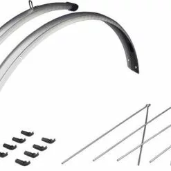 Skärmset Eurofender Rapido Reflector 28" Silver