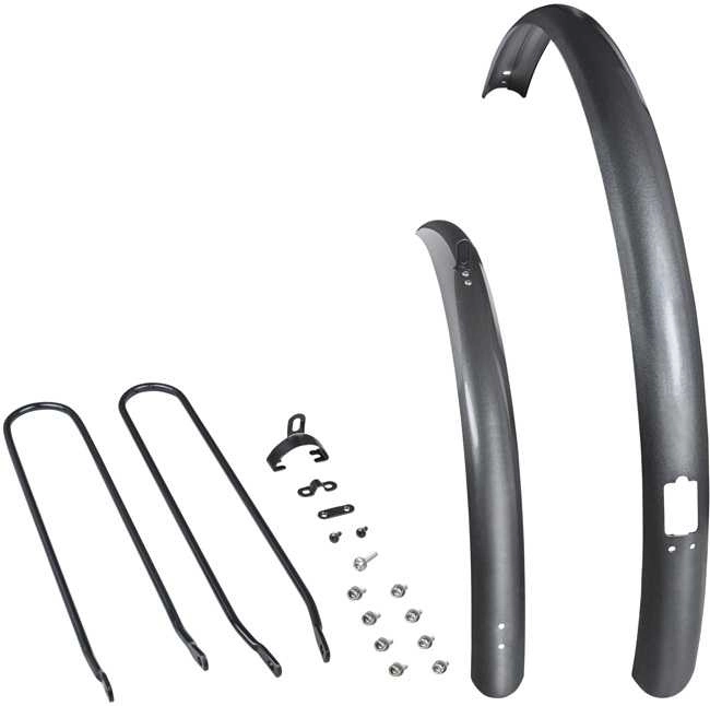 Skärmset Trek Verve+ 28" Grå 3 Skärmset Trek Verve+ 28" Grå