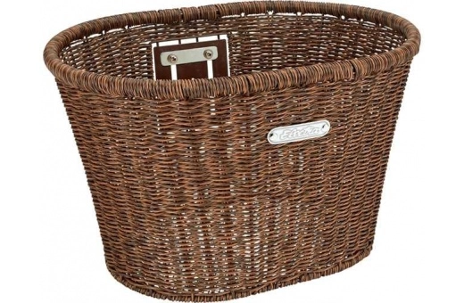 Cykelkorg Basket Electra Plastic Woven Dark Brown 4 Cykelkorg Basket Electra Plastic Woven Dark Brown - Bild 2