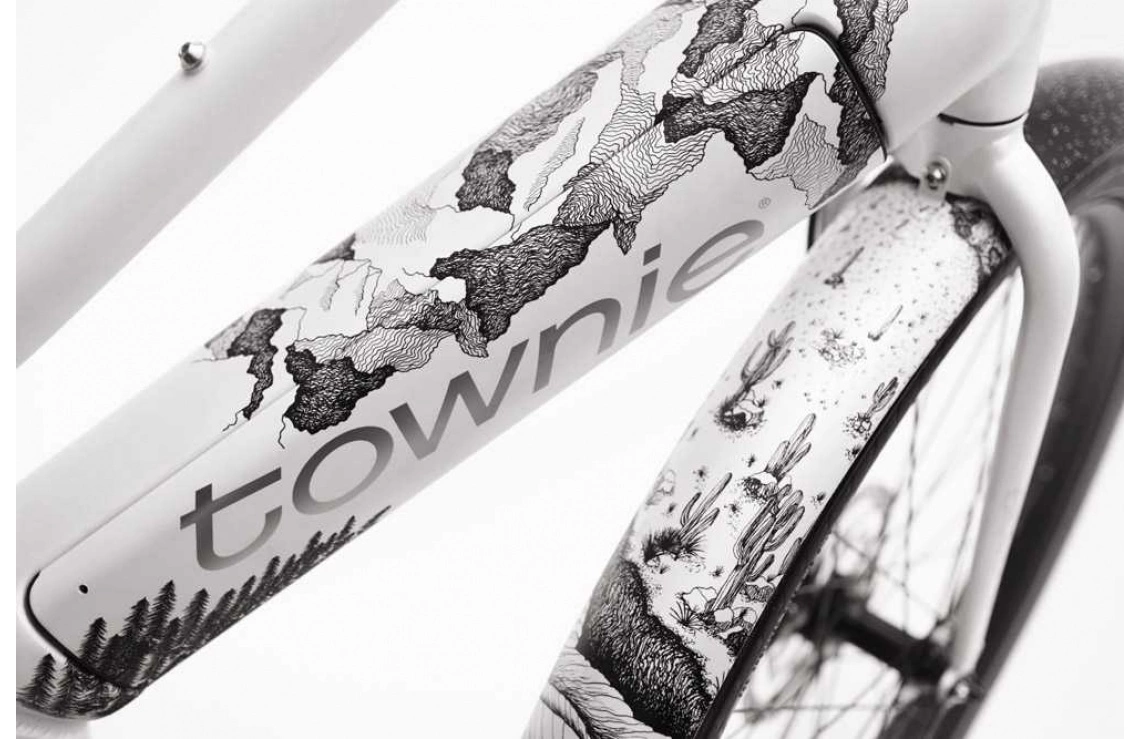 Elcykel Cruiser Electra Townie Path Go! 10D Dam Vit 10 Elcykel Cruiser Electra Townie Path Go! 10D Dam Vit - Bild 8