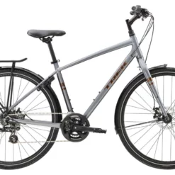 Hybridcykel Trek Verve 1 Eq Grå