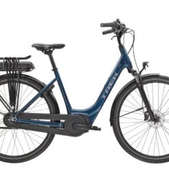 Elcykel Trek District+ 1 Lowstep 300wh Dam Grön