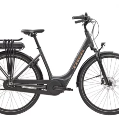 Elcykel Trek District+ 1 Lowstep 400wh Dam Grå