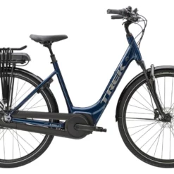 Elcykel Trek District+ 2 Lowstep 400wh Dam Blå