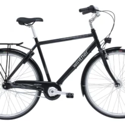 Herrcykel Winther Shopping Alu 7-växlad Svart