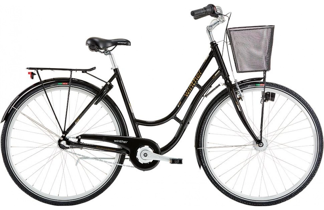 Damcykel Winther Shopping Classic 3-växlad Svart 3 Damcykel Winther Shopping Classic 3-växlad Svart