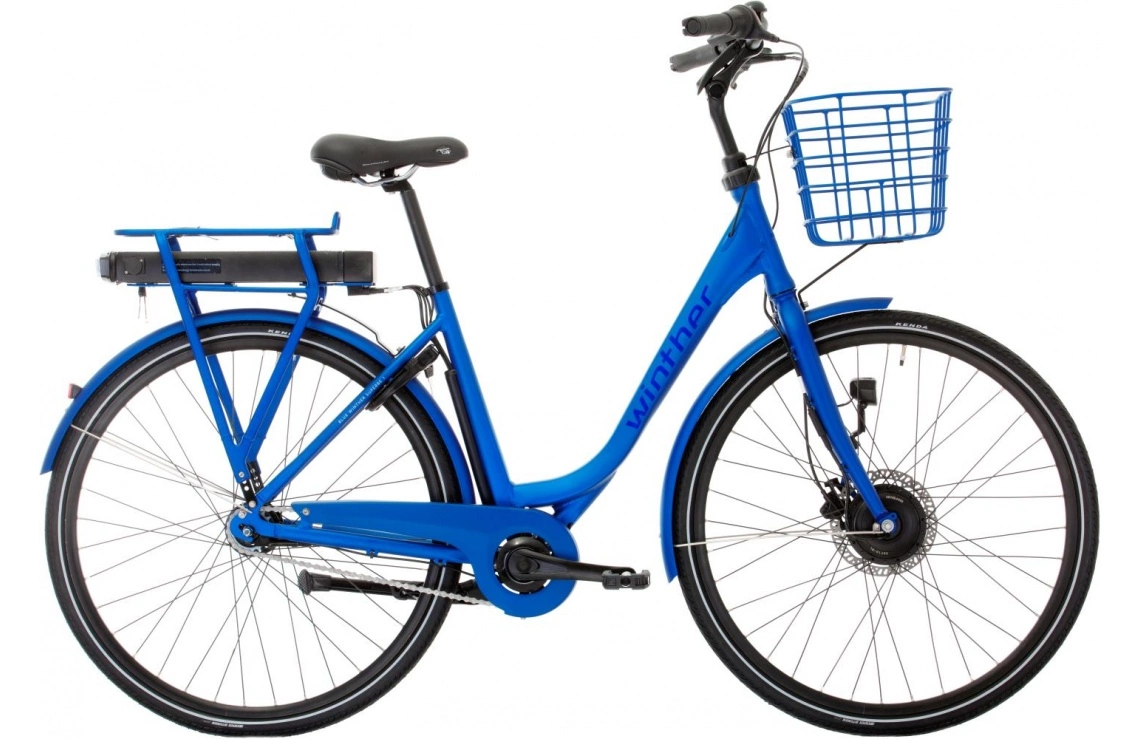 Elcykel Blue Winther Superbe 1 Dam 7-växlad Blå 3 Elcykel Blue Winther Superbe 1 Dam 7-växlad Blå