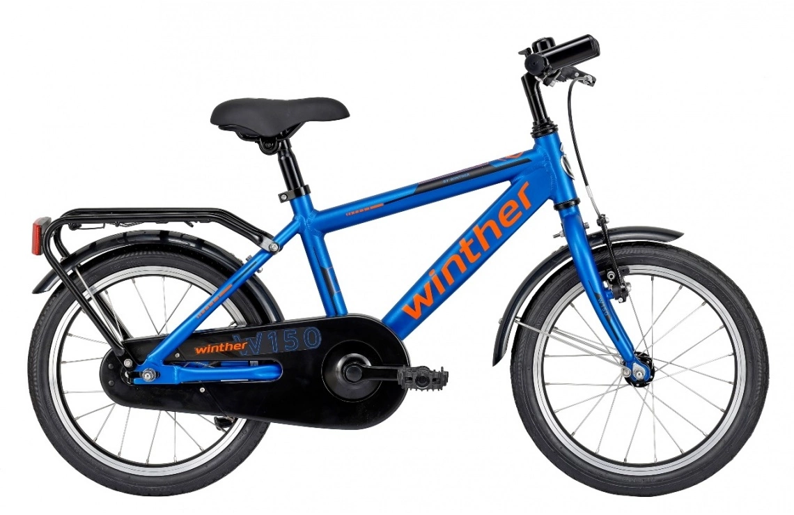 Barncykel Winther 150 Blå 16" 3 Barncykel Winther 150 Blå 16"