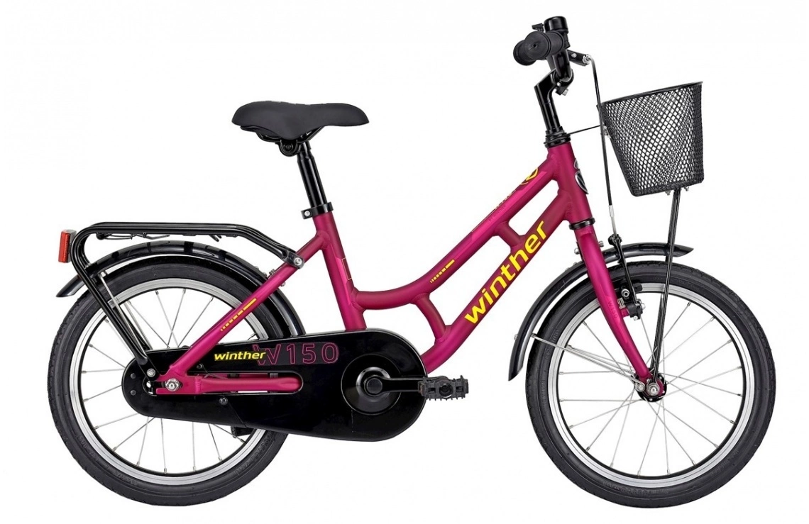 Barncykel Winther 150 Lila 16" 3 Barncykel Winther 150 Lila 16"