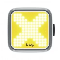 Framlampa Knog Blinder Cross Gul -Cyklar affär Blinder Front Featured 06 1