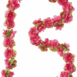 Girlang Basil Flower Garland 130 Cm Röd/Rosor