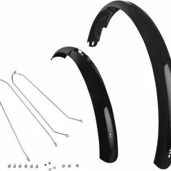 Skärmset Electra Townie Commute 29" Silver/svart