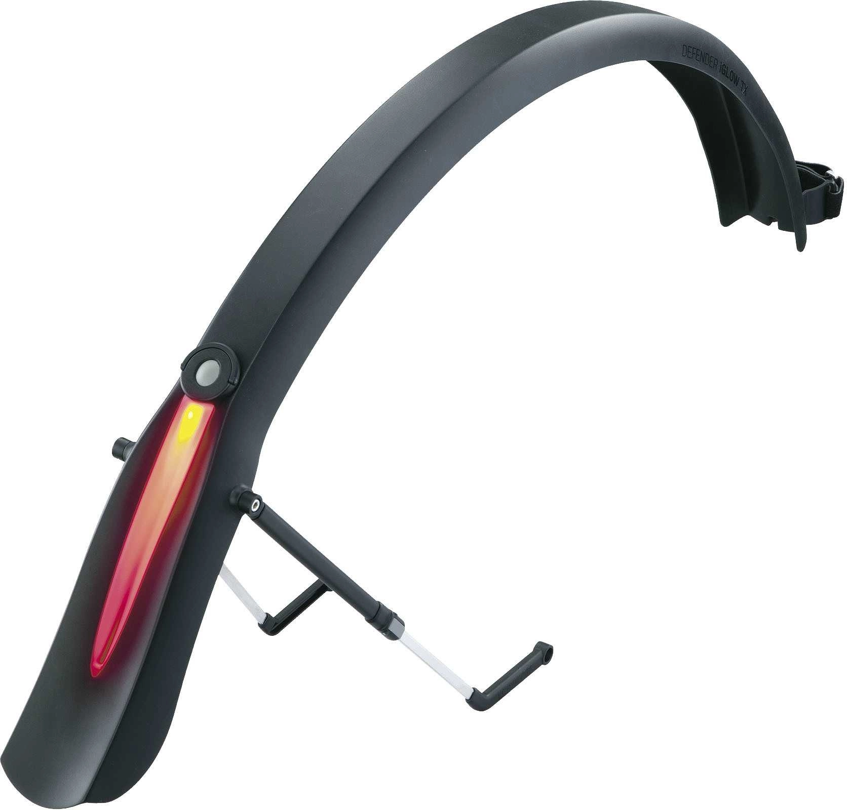 Bakskärm Topeak DeFender IGlow TX 28" Svart 3 Bakskärm Topeak DeFender IGlow TX 28" Svart