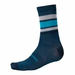 Strumpor Endura BaaBaa Merino Stripe Sock Blå -Cyklar affär E1234BB lg 1