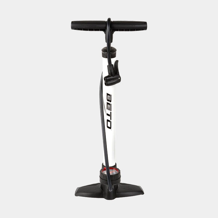 Fotpump BETO Steel 11/160 S Med Analog Tryckmätare (Manometer) Vit Vit 3 Fotpump BETO Steel 11/160 S Med Analog Tryckmätare (Manometer) Vit Vit