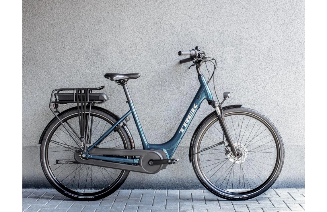 Elcykel Trek District+ 1 Lowstep 300wh Dam Grön 4 Elcykel Trek District+ 1 Lowstep 300wh Dam Grön - Bild 2