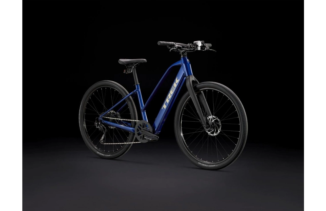 Elcykel Trek Dual Sport+ 2 Stagger Dam Blå 4 Elcykel Trek Dual Sport+ 2 Stagger Dam Blå - Bild 2