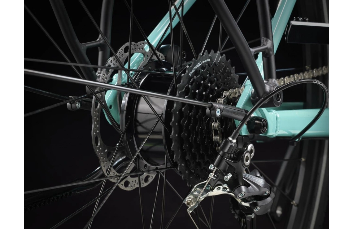 Elcykel Trek Fx+ 2 Stagger Dam Grön 6 Elcykel Trek Fx+ 2 Stagger Dam Grön - Bild 4