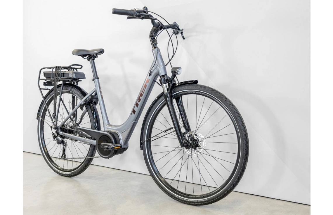 Elcykel Trek Verve+ 1 Lowstep 400wh Dam Grå 4 Elcykel Trek Verve+ 1 Lowstep 400wh Dam Grå - Bild 2