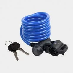Spirallås M-Wave S 10.18 180 Cm 10 Mm Blå Inkl. Fäste
