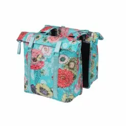 Pakethållarväska Basil Dubbel Bloom Waterproof 28-35L Blå