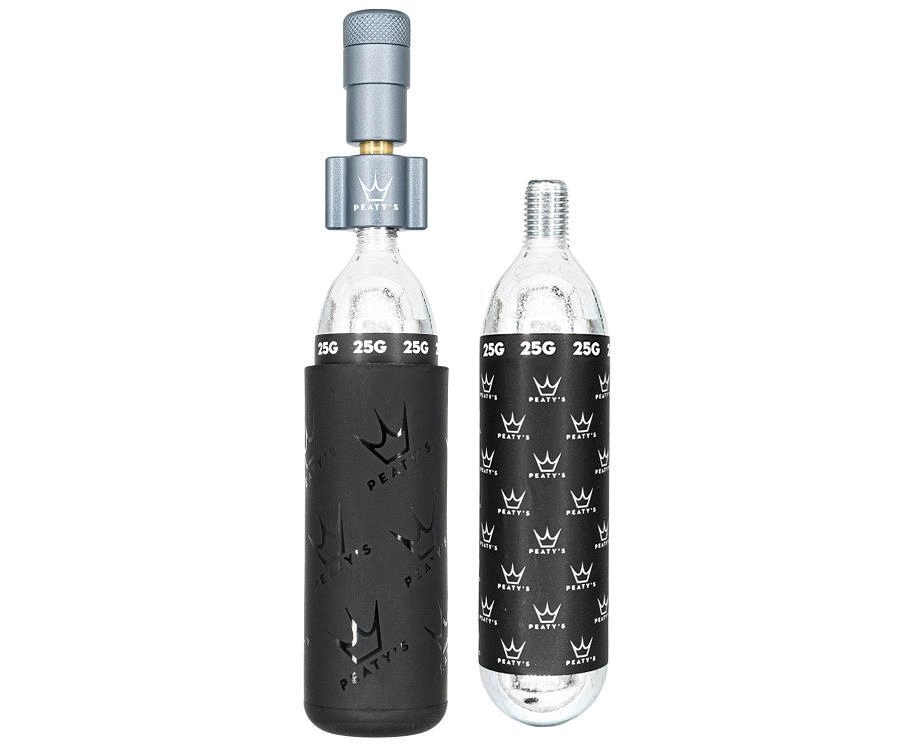 Peatys Kolsyrepump Peaty's Holeshot CO2 Tyre Inflator Kit 2 X 25g Grå 3 Peatys Kolsyrepump Peaty's Holeshot CO2 Tyre Inflator Kit 2 X 25g Grå