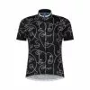 Tröja Rogelli SS Faces Dam Black/white 1 Tröja Rogelli SS Faces Dam Black/white -Cyklar affär ROG351489 01 FACES jerseyss blackwhite 1