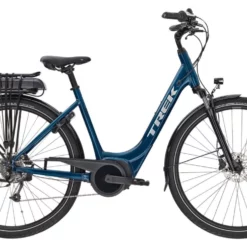 Elcykel Trek Verve+ 1 Lowstep 500 Wh Blå