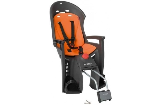 Cykelsits Hamax Siesta Ramfäste Mörkgrå/orange 4 Cykelsits Hamax Siesta Ramfäste Mörkgrå/orange - Bild 2