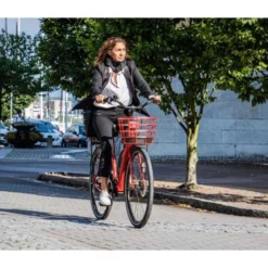 Elcykel Ecoride Ambassador 28 AXS M-5 E6 Dam Röd -Cyklar affär ambassador axs m 8 e6 rod scaled 1600x900 1 1