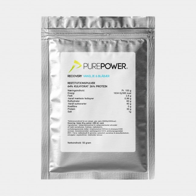 Återhämtningsdryck PurePower Pure Recovery Blueberry/Vanilla 50 Gram 3 Återhämtningsdryck PurePower Pure Recovery Blueberry/Vanilla 50 Gram