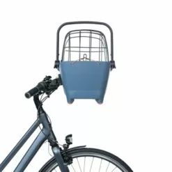 Korg Basil Basket Front Buddy KF Blå -Cyklar affär basil buddy kf dog bicycle basket front faded deni 7 1