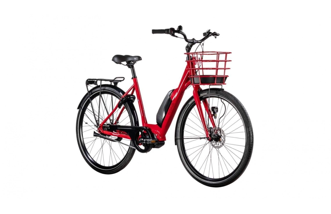 Elcykel Ecoride Ambassador 28 AXS M-5 E5 Dam Röd 4 Elcykel Ecoride Ambassador 28 AXS M-5 E5 Dam Röd - Bild 2