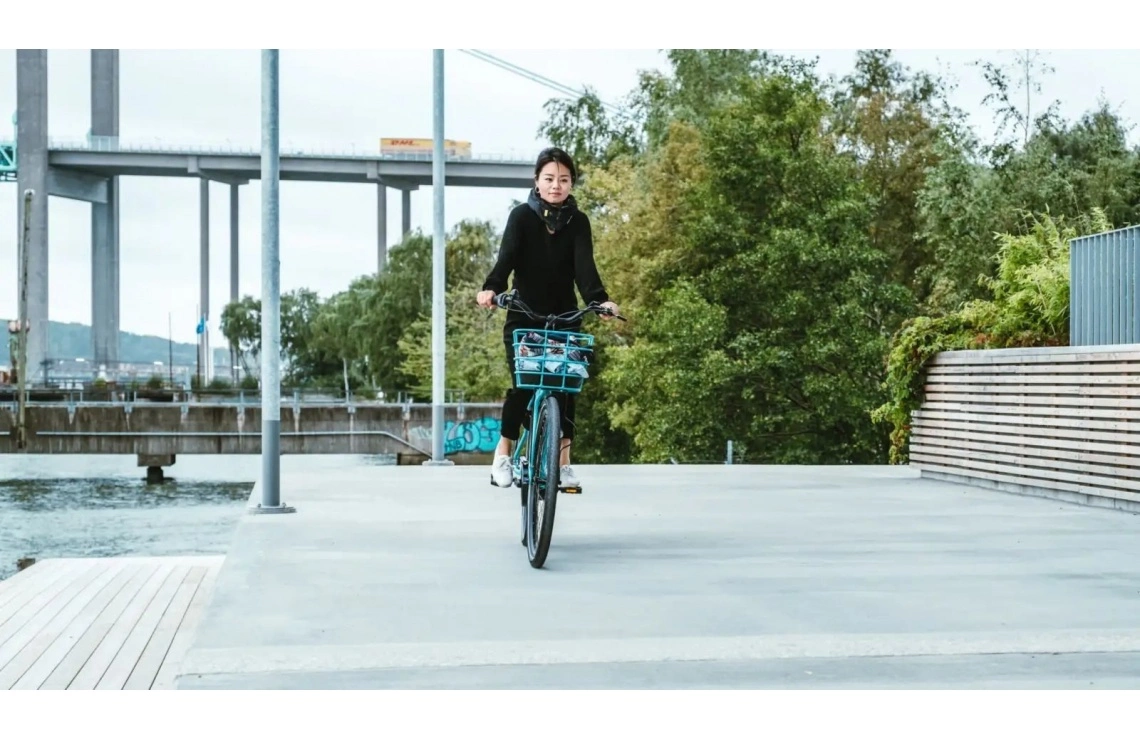 Elcykel Ecoride Ambassador 28 AXS M-5 E6 Dam Turkos 8 Elcykel Ecoride Ambassador 28 AXS M-5 E6 Dam Turkos - Bild 6