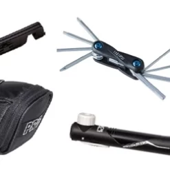 Kombipack Pro Sadelväska. Minipump Miniverktyg. Däcksavtagare
