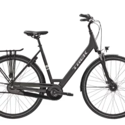 Hybridcykel Trek District 1 Equipped Lowstep Svart